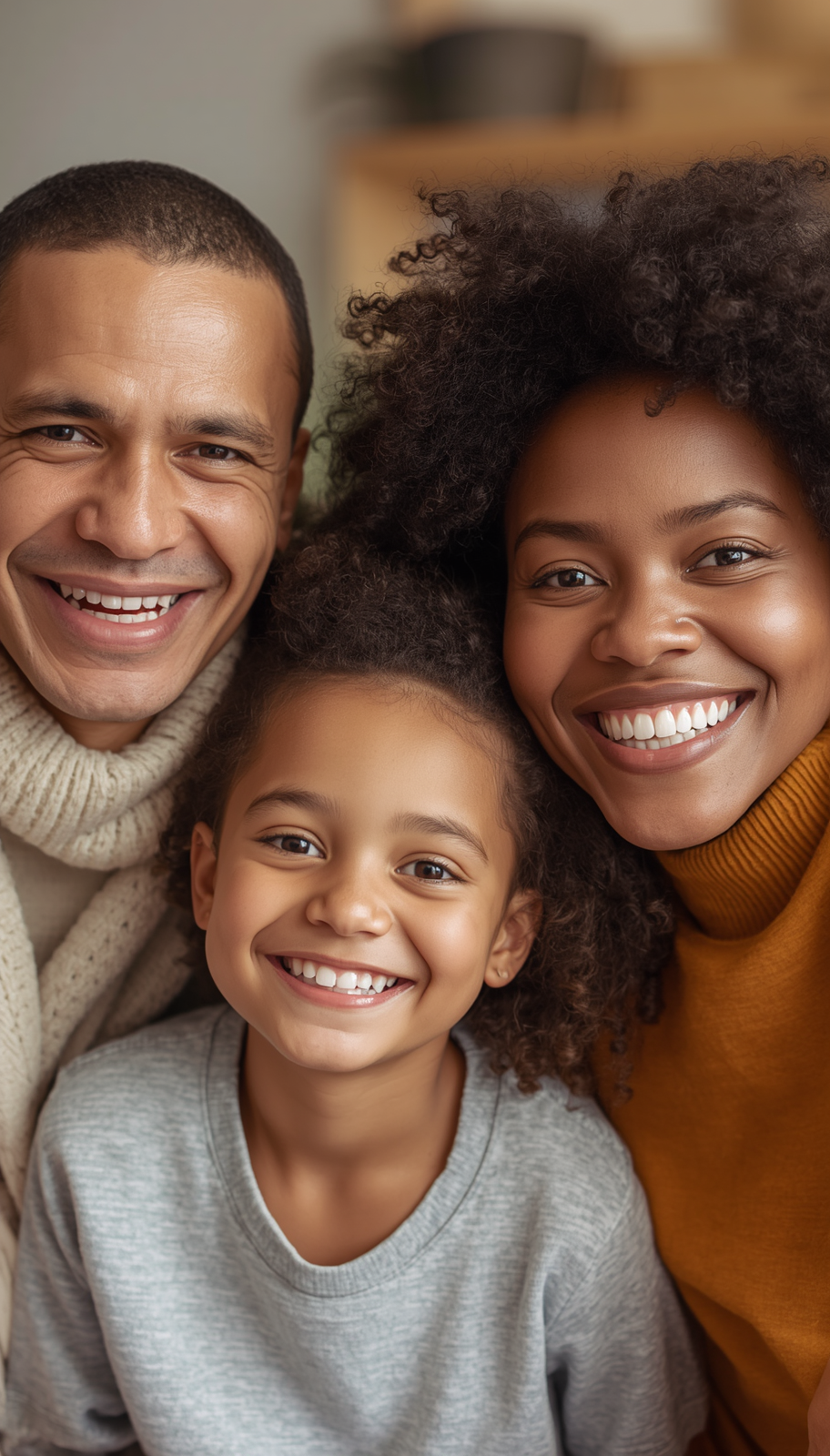 Happy Edmonton family homeowners