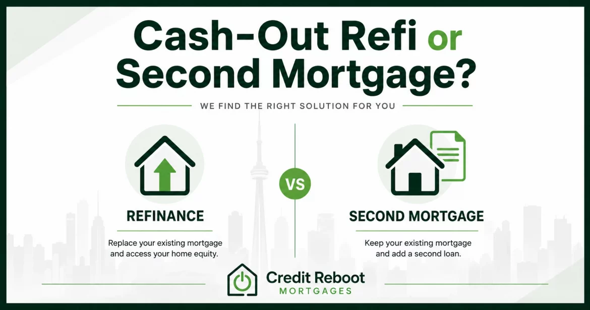 Cash-Out Refinance vs. Second Mortgage: Which Is Cheaper in Ontario? (2026 Guide)