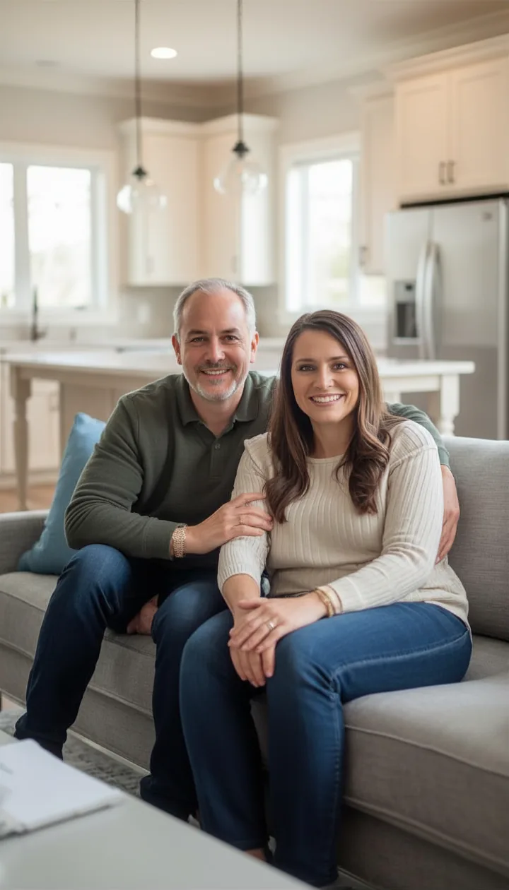 Happy Toronto family homeowners